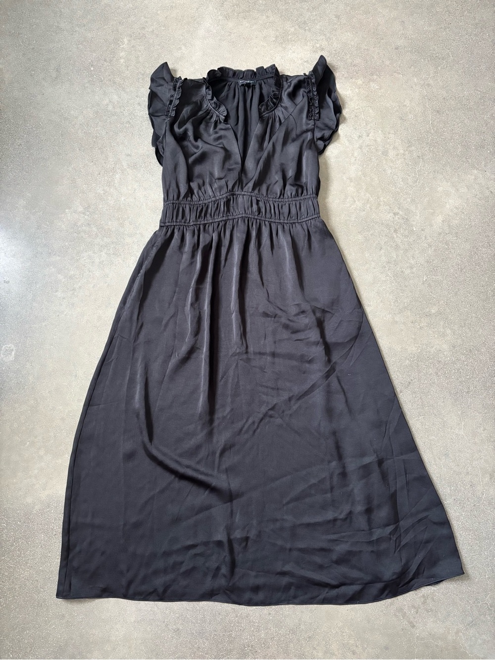 Current Air Black Midi Dress | Black | Size M